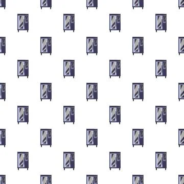 Vending machine seamless pattern repeating background design Stock Illustration