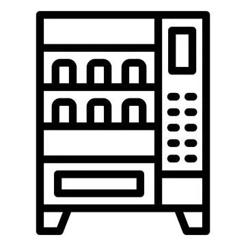 Vending machine Vector Icon Design Illustration Stock Illustration