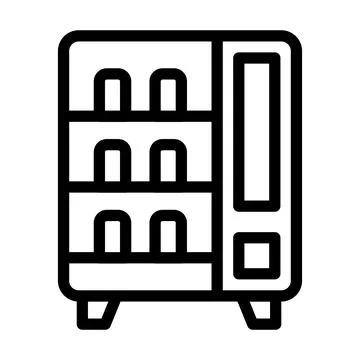 Vending Machine Vector Icon Design Illustration Stock Illustration