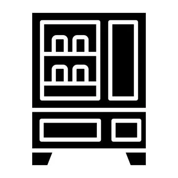 Vending machine Vector Icon Design Illustration Stock Illustration
