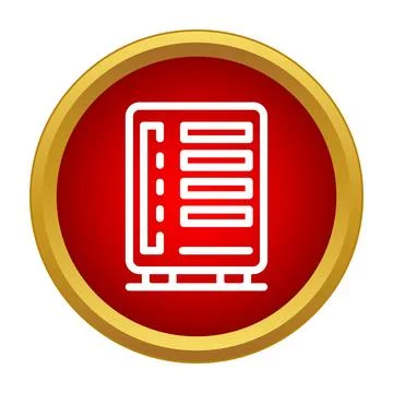 Vending machine vector icon in flat design style Stock Illustration