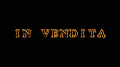 In vendita fire text effect black background Stock Footage 136673033