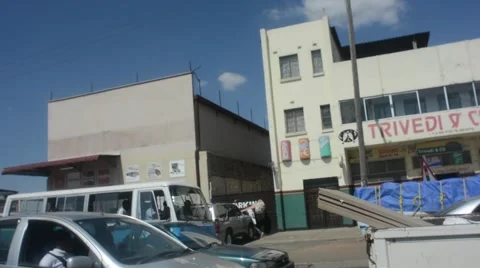 Vendor in Lusaka Stock Footage 39990259