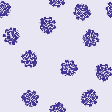 Vendor relations logistic manager glyph seamless pattern Stock Illustration