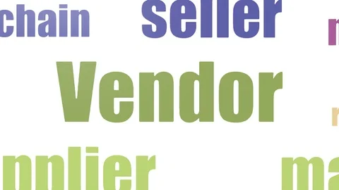Vendor Tagcloud Animated Isolated Video stock 107220944