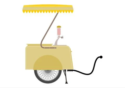 Vendors cart Stock Illustration
