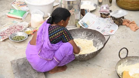 Vendors making Indian street food or fes... | Stock Video | Pond5