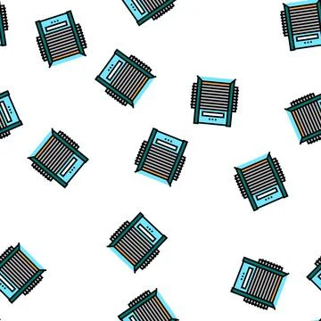 Veneer dryer machine vector seamless pattern Stock Illustration