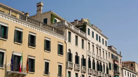 Venetian architecture Stock Footage 57248935