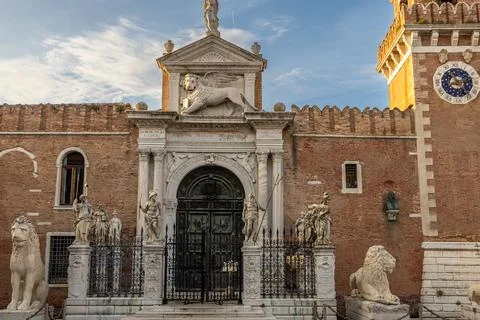 Venetian Arsenal Gate Stock Photos