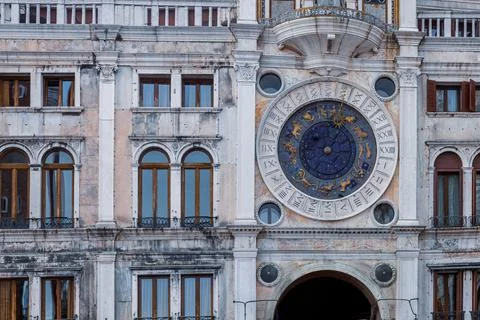 Venetian Astronomical Clock Stock Photos