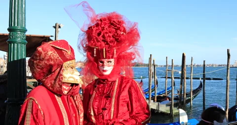Venetian Carnival Stock Footage 171471786