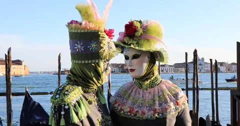 Venetian Carnival Stock Footage 171473316