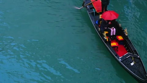 Venetian gondolier Stock Footage 240110438