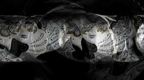 Venetian Grey Mask Circle Vidéo 34271675