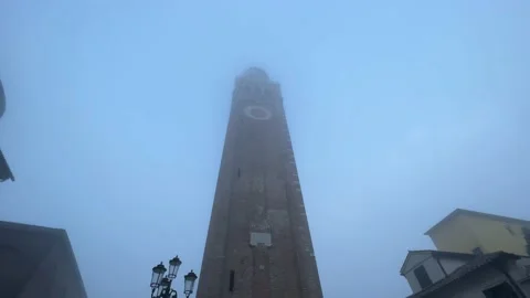 Venetian high ancient tower Video stock 232040574