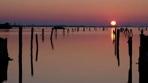 Venetian lagoon Stock Footage 73183094