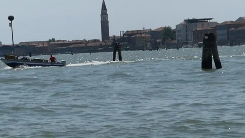 The Venetian Lagoon Stock Footage 97357581