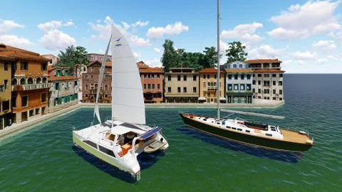 Venetian landscape Stock-Illustration