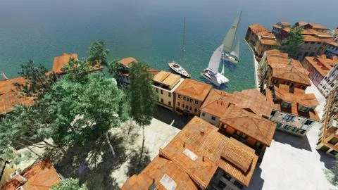 Venetian landscape Stock Illustration