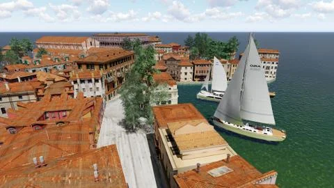 Venetian landscape Stock-Illustration