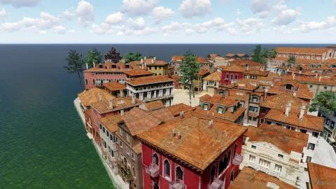 Venetian landscape Stock Illustration