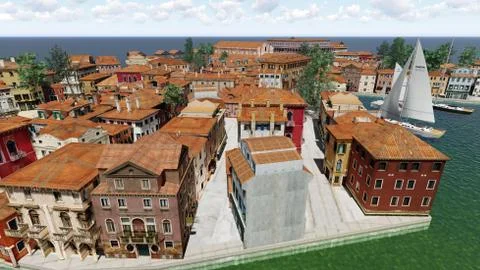 Venetian landscape Stock Illustration