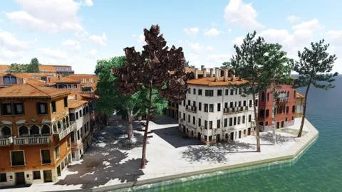 Venetian landscape Stock-Illustration