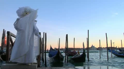 Venetian mask 11 Stock Footage