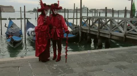 Venetian mask 62 Stock Footage