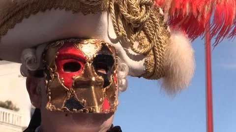 Venetian Mask Stock Footage 105943362
