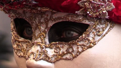 Venetian Mask Stock Footage 105953592