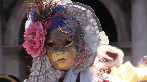 Venetian Mask Stock Footage 105953596