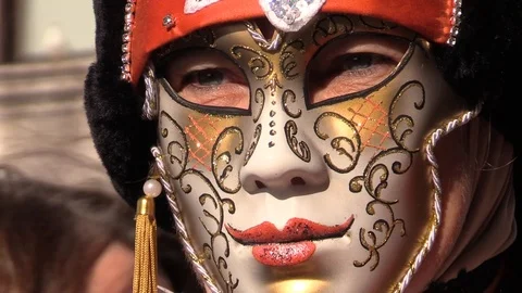 Venetian Mask Stock Footage 105956334