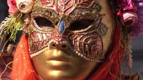 Venetian Mask Stock Footage 105956409