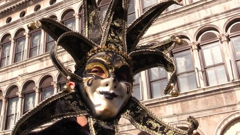 Venetian Mask Stock Footage 105956454