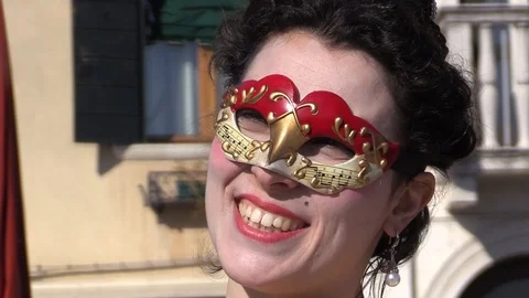 Venetian Mask Stock Footage 105956474