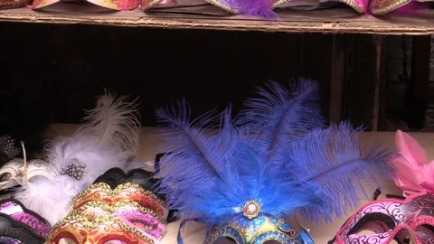Venetian Masks Stock Footage 105953645