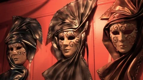 Venetian Masks Stock Footage 105956495