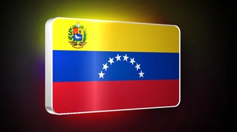 Venezuela 3d flag Stock Footage 7748801