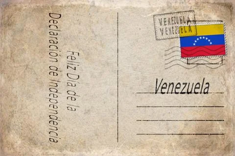 Venezuela Declaration Independence Day Background 库存照片