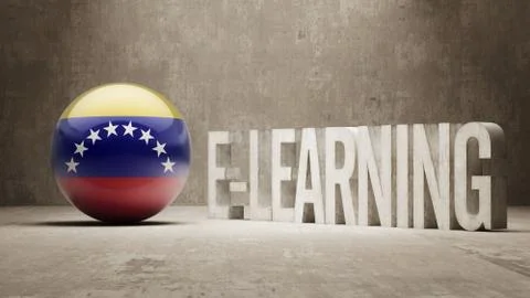 Venezuela. E-Learning  Concept イラスト素材