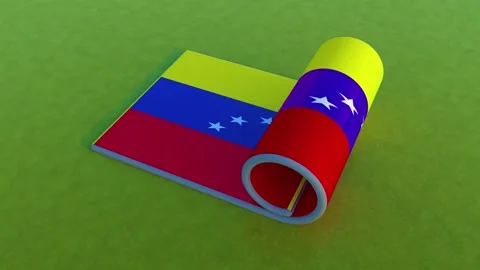 Venezuela Flag Stock Footage 257545293