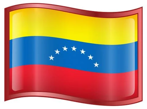Venezuela flag icon. Stock Illustration