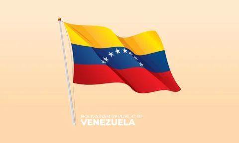 Venezuela flag Illustrazione stock