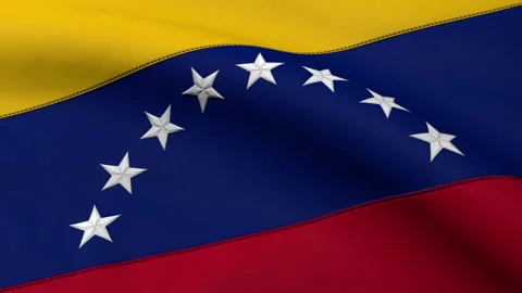 Venezuela Flag Loop Video stock 241273515