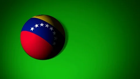 Venezuela flag in the shape of a ball to roll Video stock 75429021