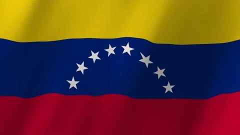 Venezuela flag waving animation Vídeos de archivo 222846104