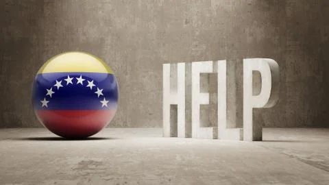 Venezuela. Help  Concept. Stock Illustration