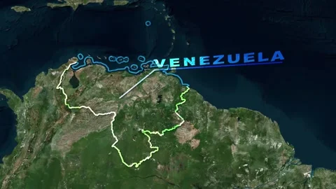 Venezuela Map Animation Stock Footage 273880486